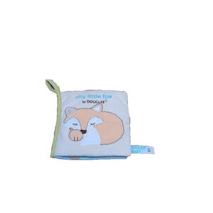 Douglas Baby "Shy Little Fox" Soft Cloth Crinkle Book – Plush Activity Toy for B